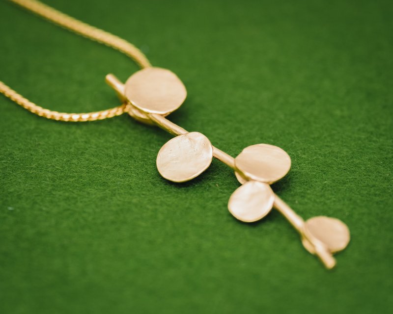 Wireplant 吊坠 - 送给她的礼物 - 链条套装 - 防过敏 - 项链 - 银 银色