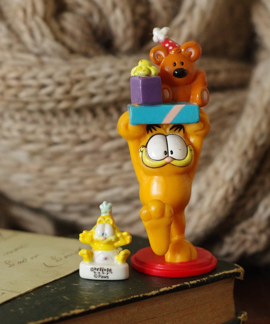 古董比利时陶瓷加菲猫玩具 两个一起卖 W913 - 其他 - 其他金属 银色