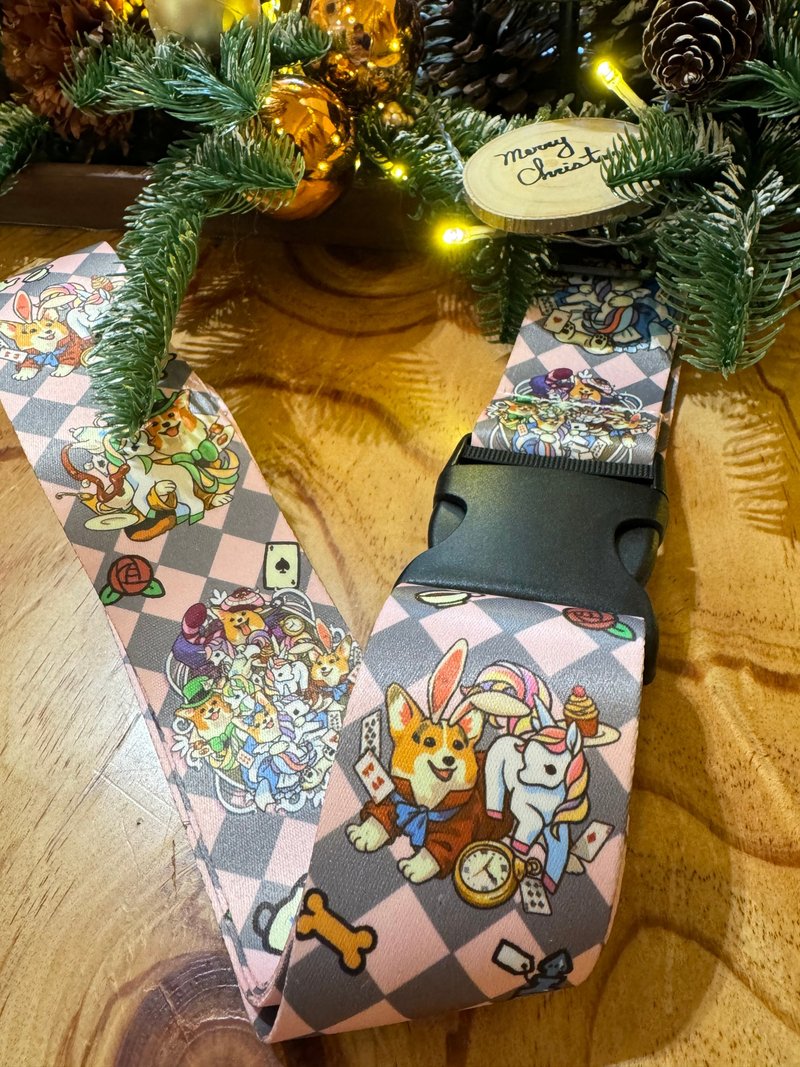 哥基 Corgi in the wonderland 行李带 - 行李箱/行李箱保护套 - 尼龙 