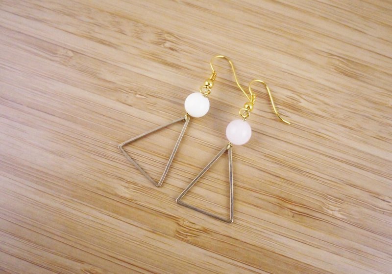 【神秘巨星】 水晶玉石 手工耳环 - 耳环/耳夹 - 其他金属 多色