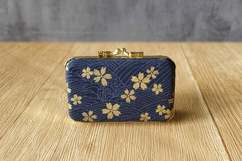 烫金樱花 (蓝款) 公司章 大小章  双章盒 结婚对章盒 结婚礼物 - 收纳用品 - 其他金属 