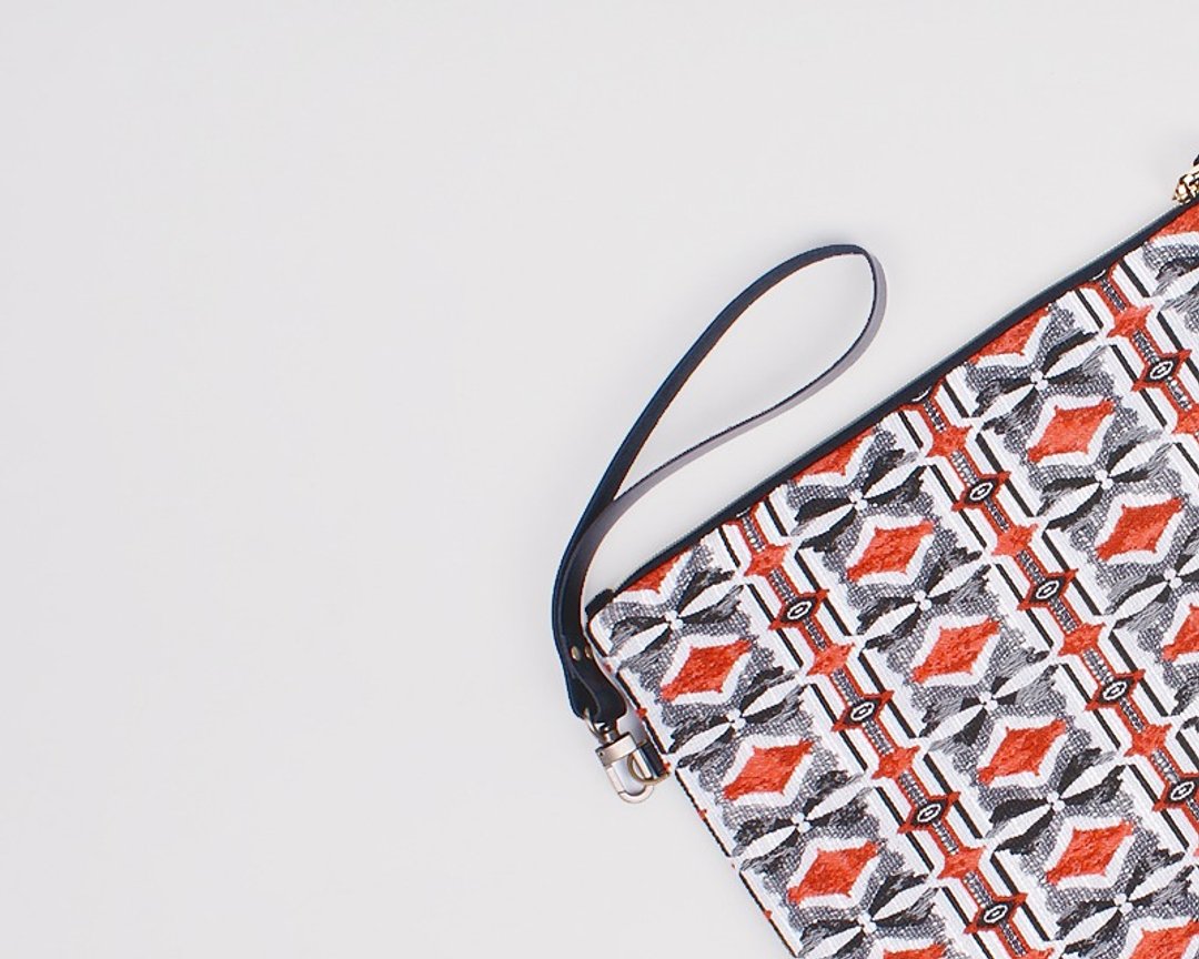 Rhapsody (coral red) fold over clutch - 其他 - 其他材质 红色