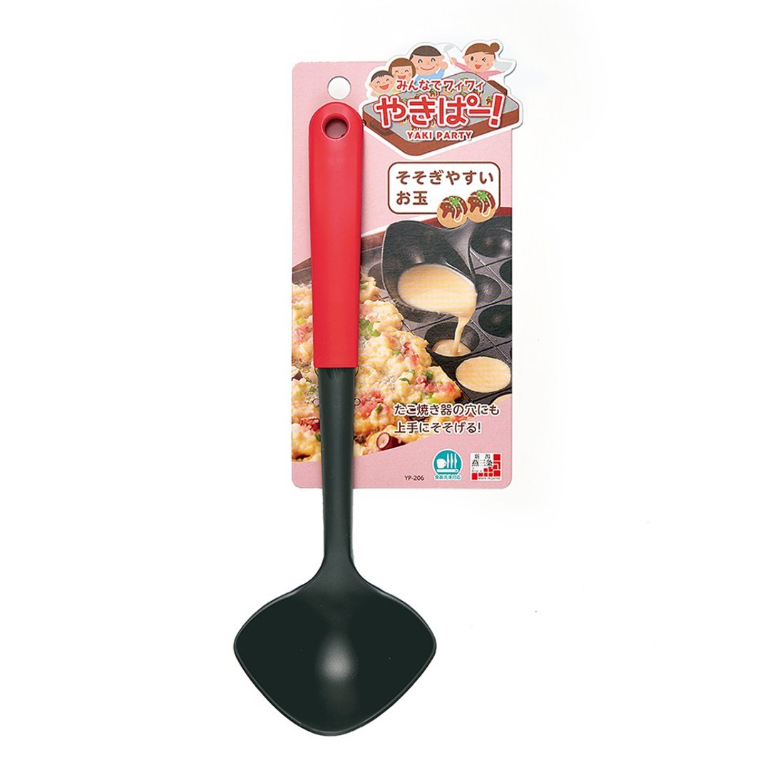日本下村工业Shimomura  日本制耐热章鱼烧-下料匙/耐热汤杓YP206 - 厨房用具 - 树脂 红色