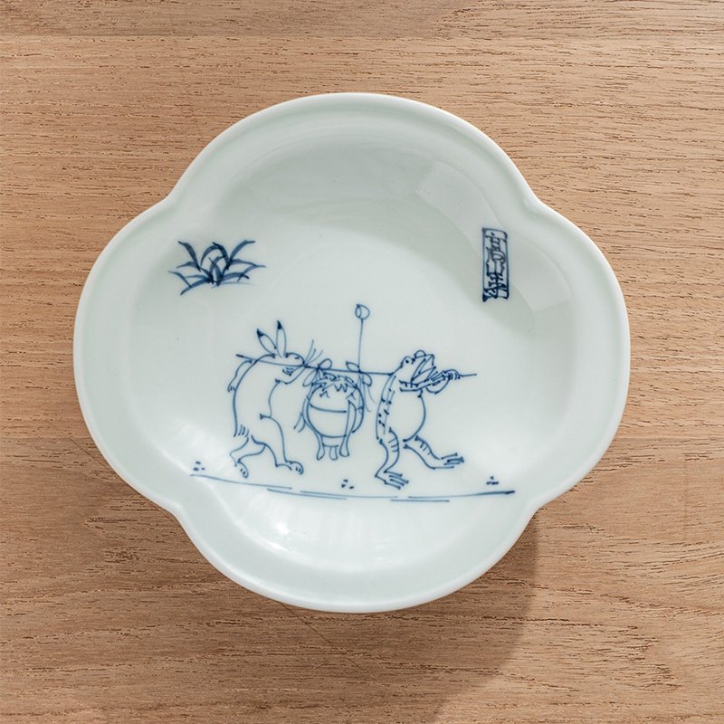 高山寺鸟兽戏 木甲小皿 /洸琳窑 - 盘子/餐盘/盘架 - 瓷 白色