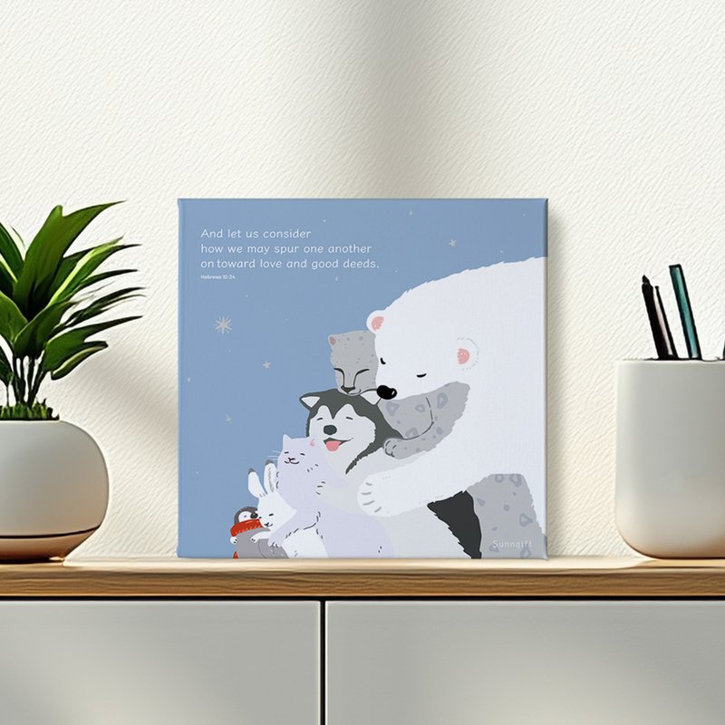 NEW 无框画-怀特熊系列20x20cm - 海报/装饰画/版画 - 棉．麻 