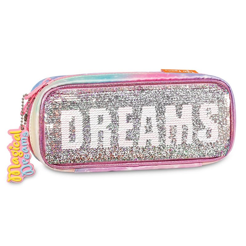 Tiger Family  FunTime亮片铅笔盒-幻彩小马 - 化妆包/杂物包 - 塑料 银色