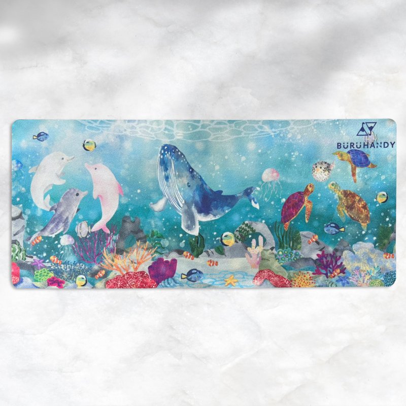 布噜得-海洋系列笔电防尘擦拭布(29.7x13cm)/键盘布/防尘布 - 数码小物 - 聚酯纤维 蓝色