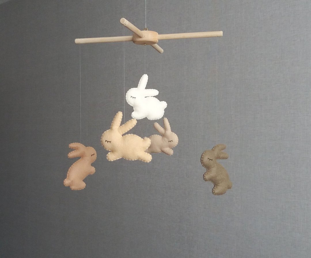 兔子移动托儿所，兔子移动，兔子托儿所装饰，托儿所移动 - 玩具/玩偶 - 其他材质 咖啡色