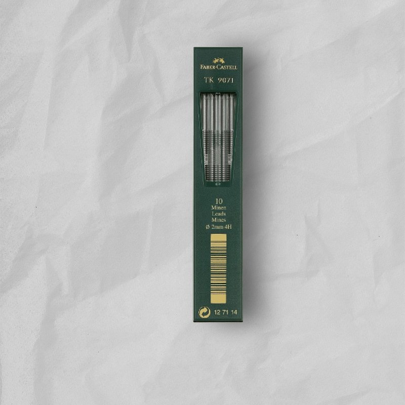 Faber-Castell 2. 0mm 工程笔芯 4H/盒-10支入(原厂正货) - 其他书写用品 - 其他材质 黑色