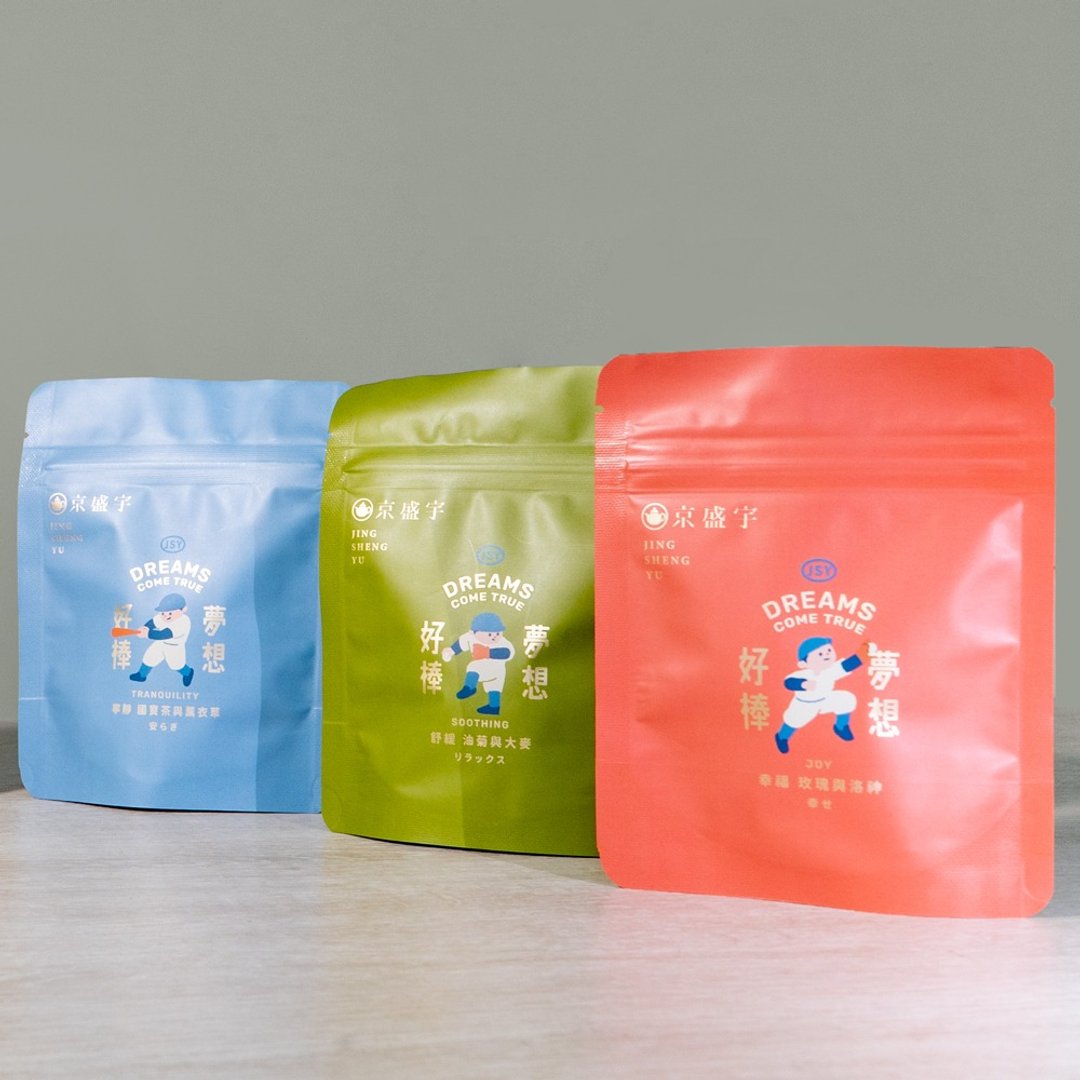 京盛宇【茶包】无咖啡因茶随行包 -5 入茶包 (三款好茶任选) - 茶 - 新鲜食材 金色