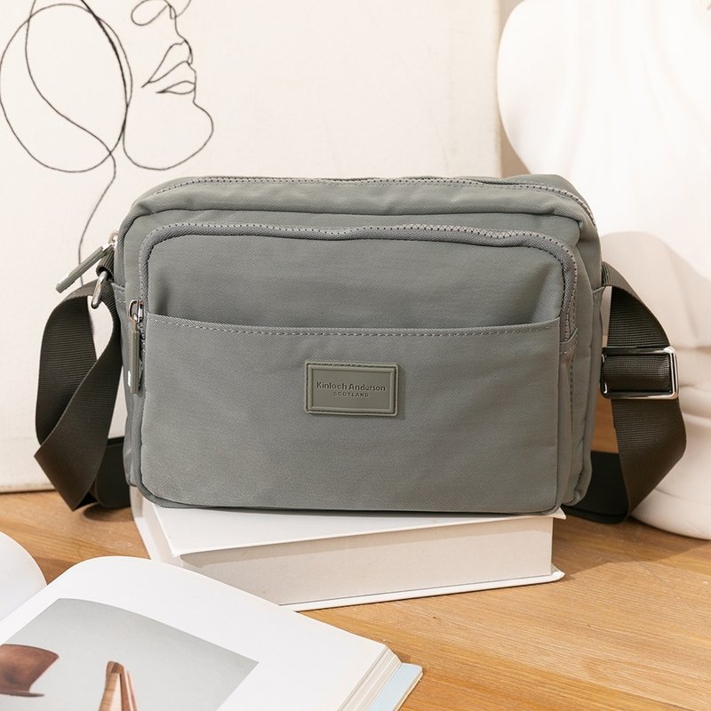 【金安德森】轻甜旅程 方形轻巧随身包-灰色 - 侧背包/斜挎包 - 尼龙 灰色