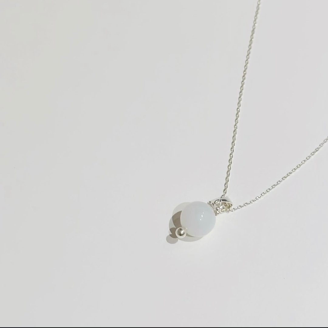925纯银 极简风 母乳项链 - 婴儿饰品 - 银 