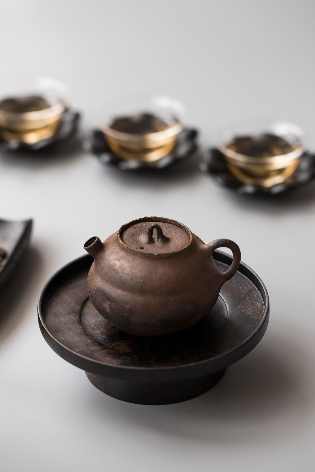弥时台皿 壶承 泡茶台 - 茶具/茶杯 - 木头 