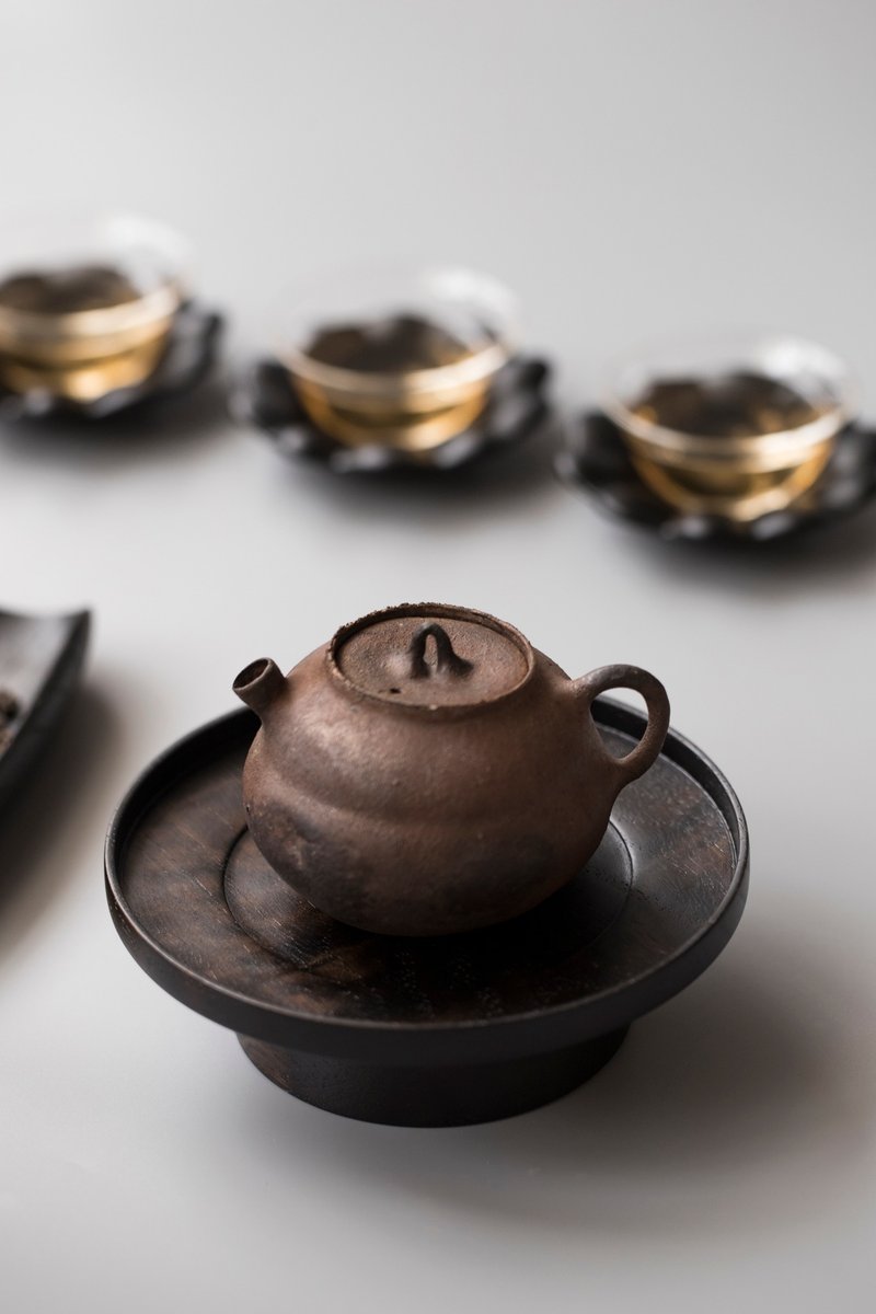 弥时台皿 壶承 泡茶台 - 茶具/茶杯 - 木头 