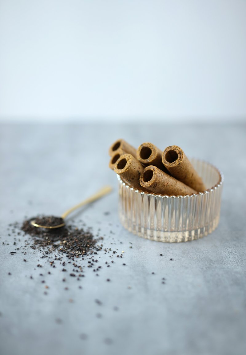 焙茶黑芝麻蛋卷 (精致装) - 零食/点心 - 其他材质 