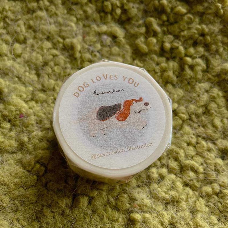 纸胶带 /  狗狗爱你 Dog Loves You - 纸胶带 - 纸 