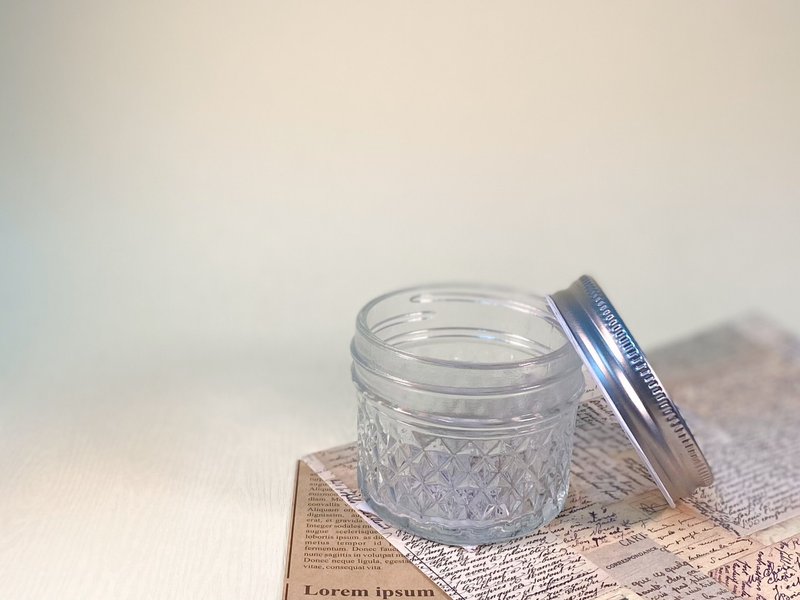 【限量烛杯定制】120ml有盖玻璃杯(银)(可选精油)/情人节礼盒 - 蜡烛/烛台 - 玻璃 