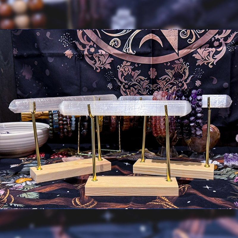 【MoonHalf】透石膏棒净化消磁架组 - 摆饰 - 石头 透明