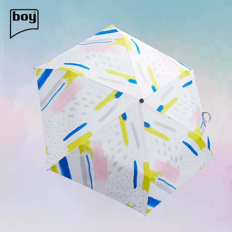 boy 四折短版 超轻遮光版晴雨伞 - BY3096 雪绚 - 雨伞/雨衣 - 其他材质 黑色