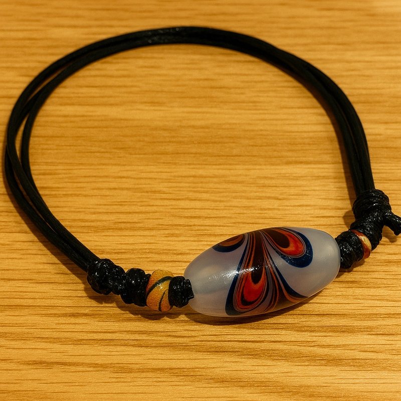 荣耀孔雀 | 排湾族琉璃珠颈链(孔雀之珠) - 项链 - 陶 