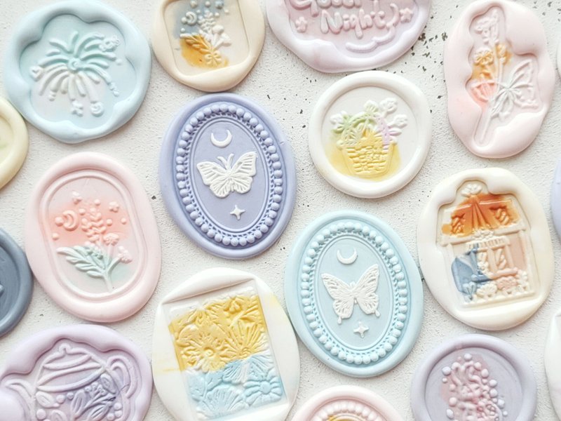 Facula 星月蝶 原创火漆封蜡印章 - 印章/印台 - 铜/黄铜 