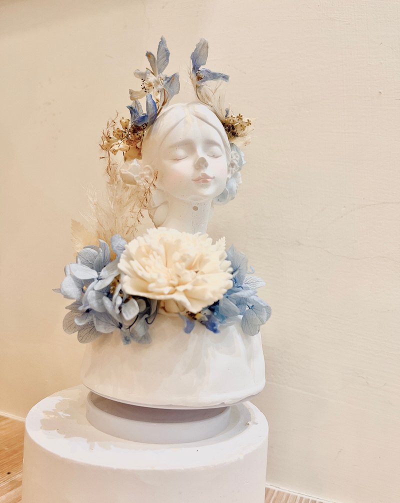 仙女花石膏扩香音乐盒 - 干燥花/捧花 - 其他材质 