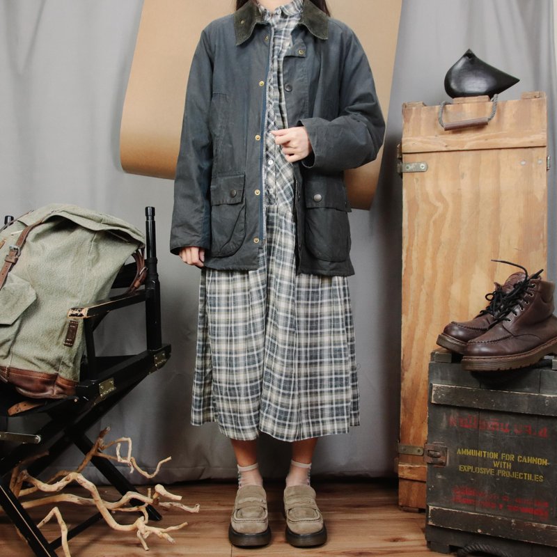 Barbour 油布外套 004 BEDALE灰色(拼接) ,【Tsubasa.Y 古着屋】 - 男装外套 - 防水材质 