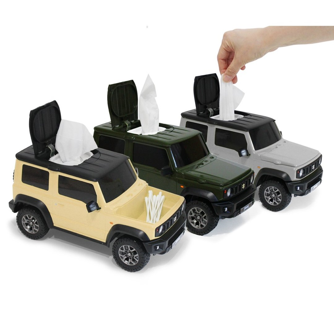 日本设计 SUZUKI Jimny 越野车造型纸巾盒 - 纸巾盒 - 其他材质 卡其色