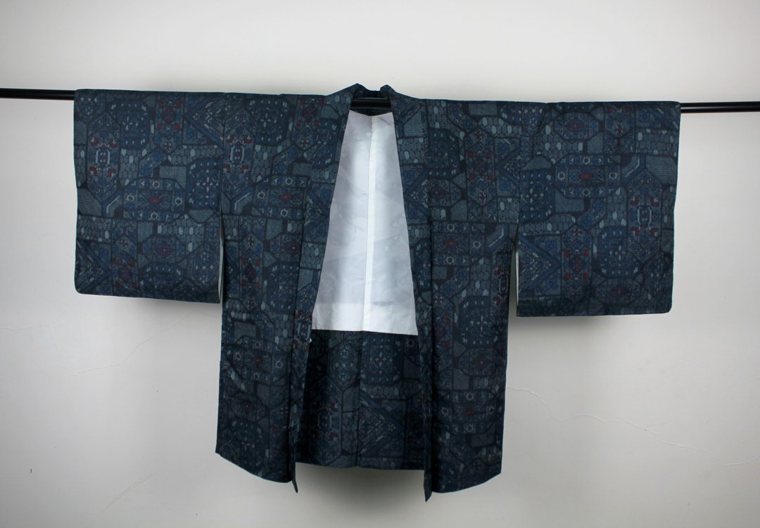 小龟葛葛 - 日本 几合老花纹 手工羽织和服外套 - 女装休闲/机能外套 - 棉 多色