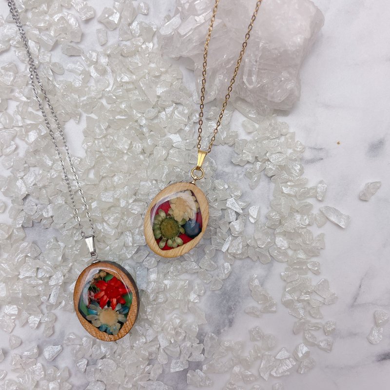 椭圆形项链/73号 - 项链 - 树脂 