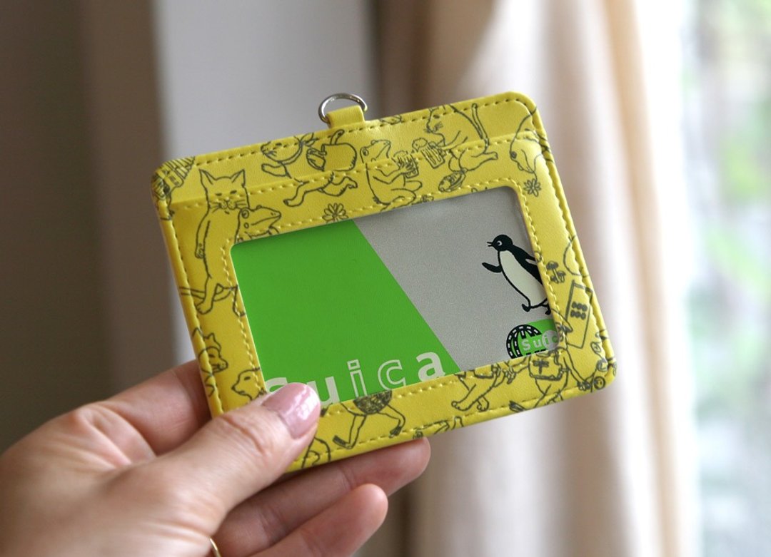 Pass case full of cat frogs yellow - 证件套/卡套 - 其他材质 黄色