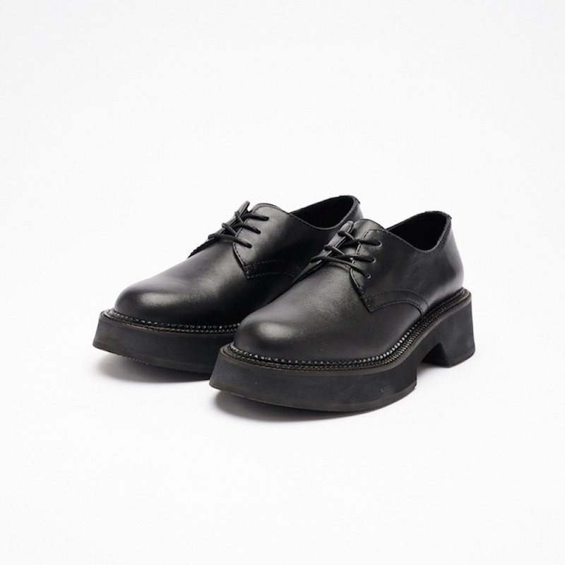 VATIC DERBY NAPPA LEATHER SHOES BLACK 45mm纳帕厚底皮鞋 增高 - 男款皮鞋 - 真皮 黑色