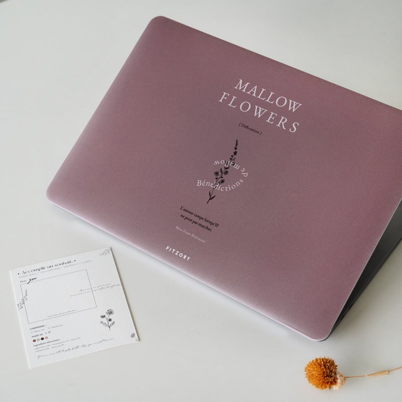 【FITZORY】繁花派对系列 - 锦葵Mallow Flowers | Macbook保护壳 - 平板/电脑保护壳 - 塑料 多色