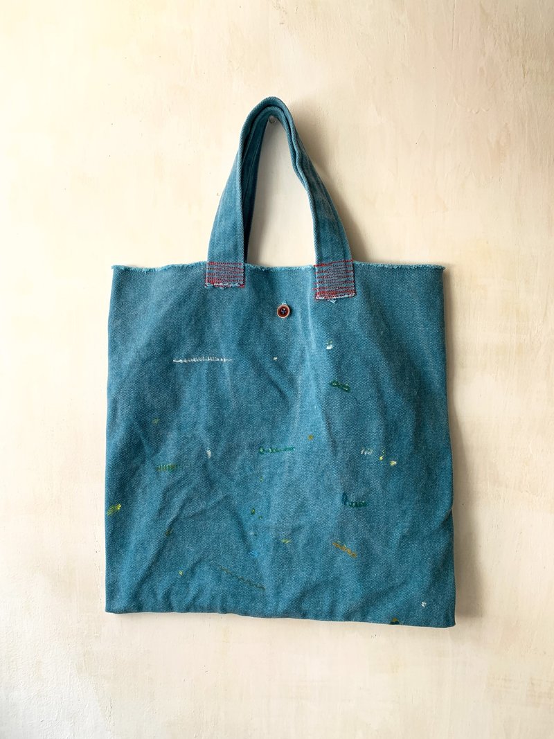 肩背帆布袋--有时的风景 - 手提包/手提袋 - 棉．麻 