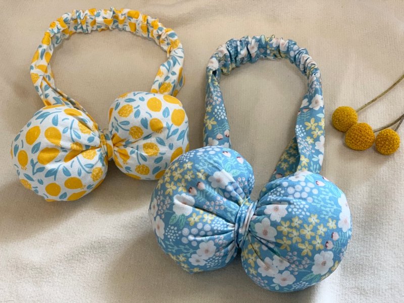 Hanju's羊毛儿。澎澎蝴蝶结发带 发带 发饰 儿童发带 婴儿 - 婴儿饰品 - 棉．麻 多色