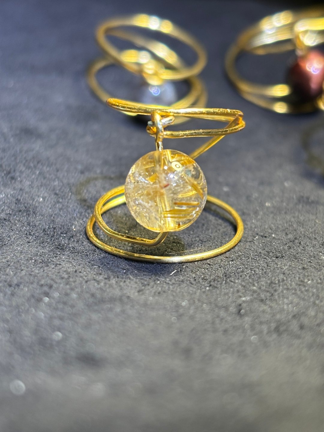 金星戒指 Venus ring  太阳系八大行星系列 - 戒指 - 水晶 金色