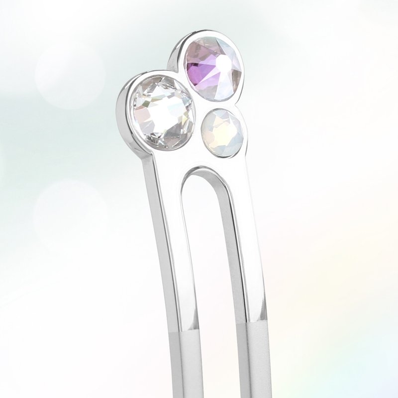 夏秋限定 / KANZASHI Hair pin / Luminous jewelry - Twilight - 发饰 - 其他金属 银色