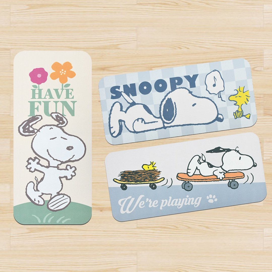 SNOOPY史努比加长吸水止滑地垫_90X40cm - 地垫/地毯 - 其他材质 白色