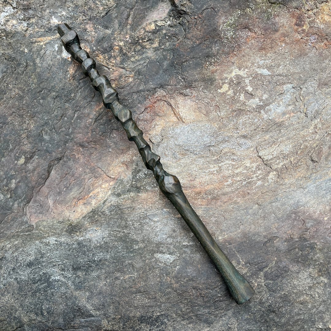 我制杖　魔杖　望塔　手工魔杖　绿檀制法杖　Palo Santo - 摆饰 - 木头 绿色