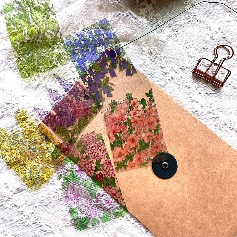 花朵书签 10入组 (dami) 透明书夹 书签 吊牌 纪念礼物 - 书签 - 塑料 多色