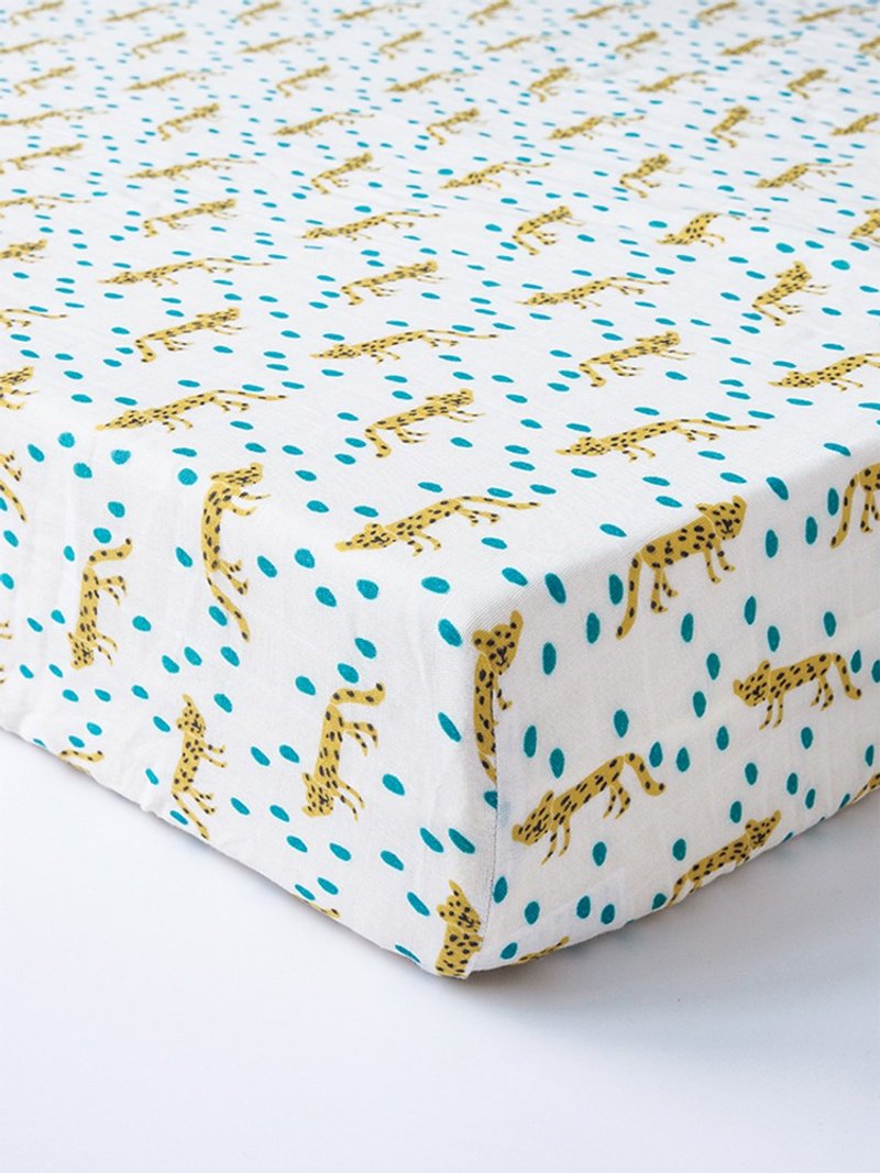 Organic B 有机比比 弥月礼婴儿有机棉纱床包-豹的丛林圆舞 - 婴儿床上用品 - 棉．麻 