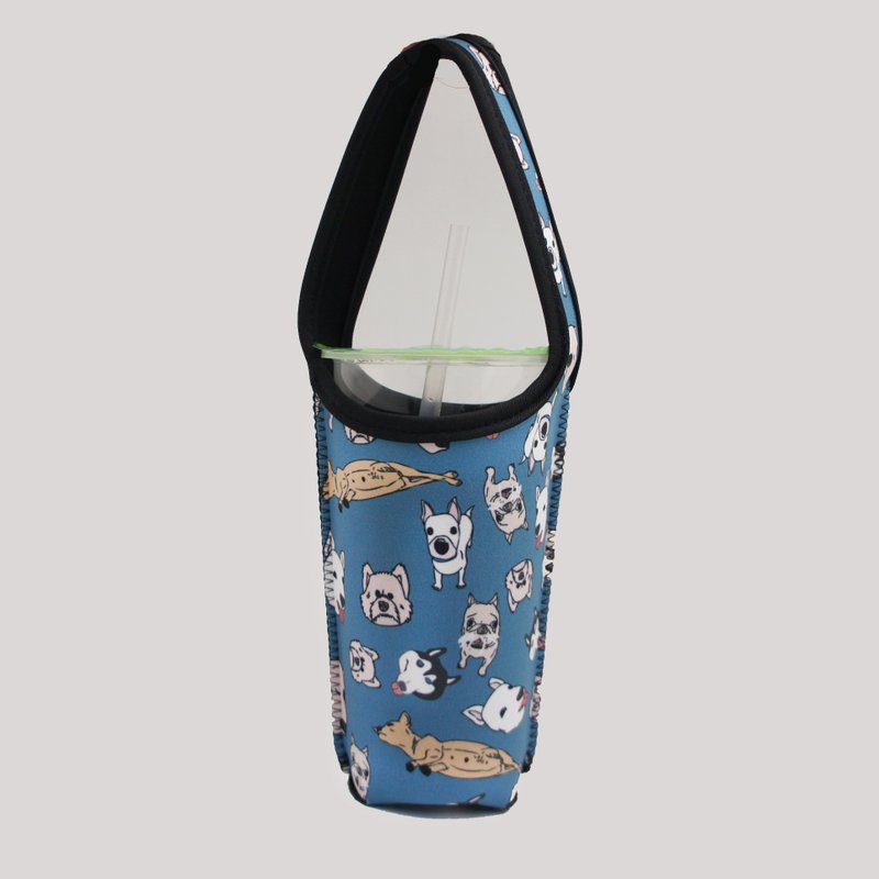 BLR 环保 饮料提袋 张宁 联名款 Ti 13 狗狗 - 随行杯提袋/水壶袋 - 聚酯纤维 蓝色