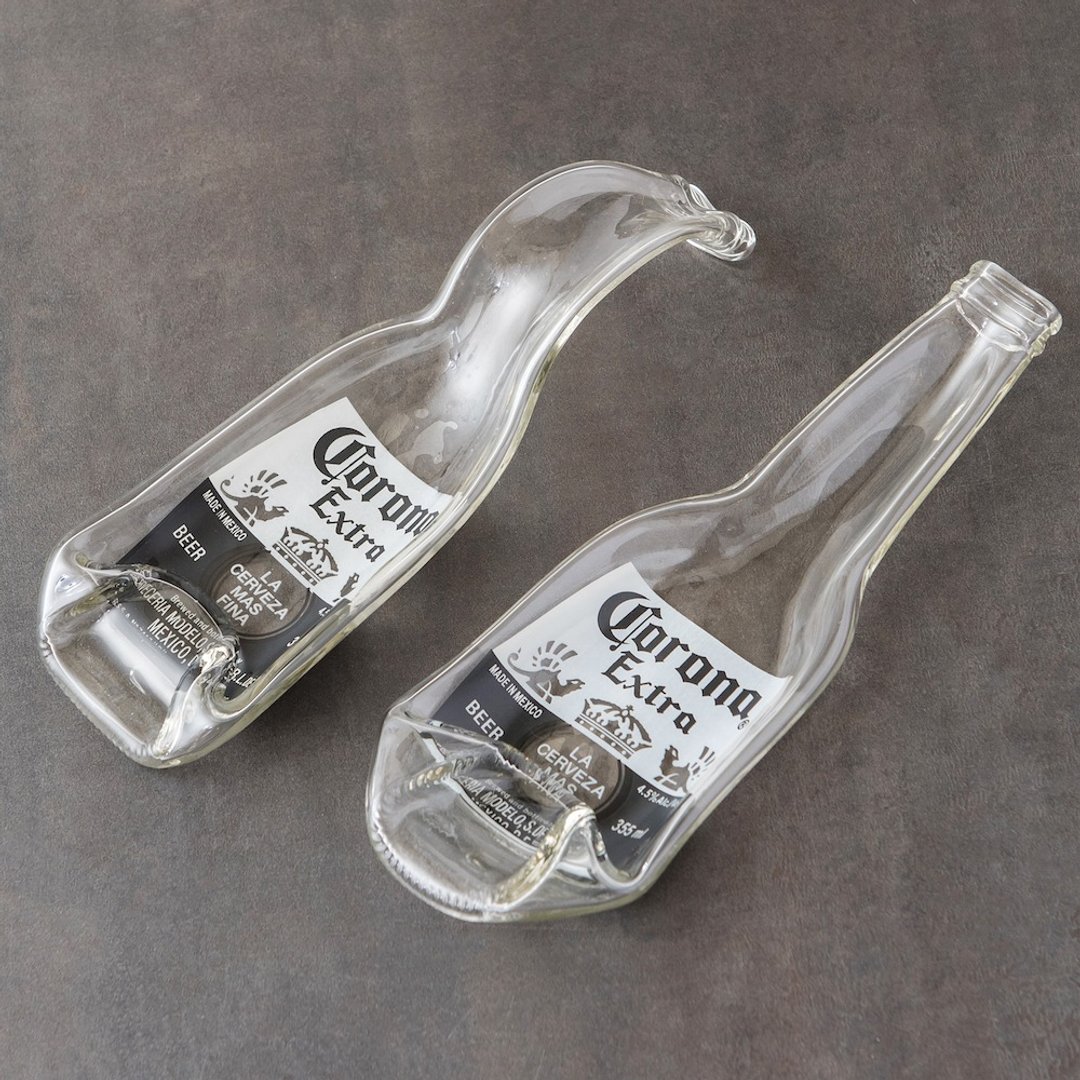 Corona 可乐娜啤酒 酒瓶盘 - 浅碟/小碟子 - 玻璃 