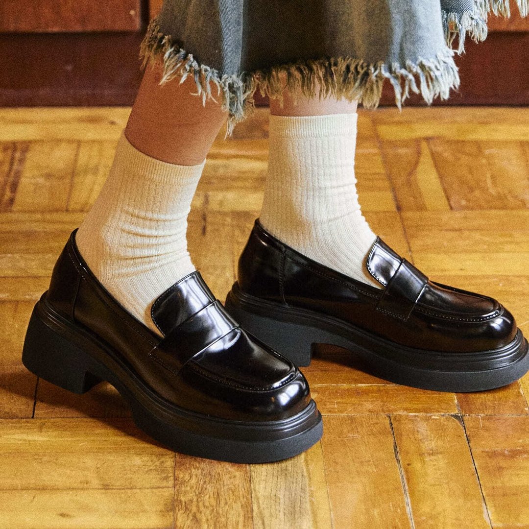 PRE-ORDER SPUR Classic Flatform Loafer -UA9011BK - 其他女款皮鞋 - 其他材质 
