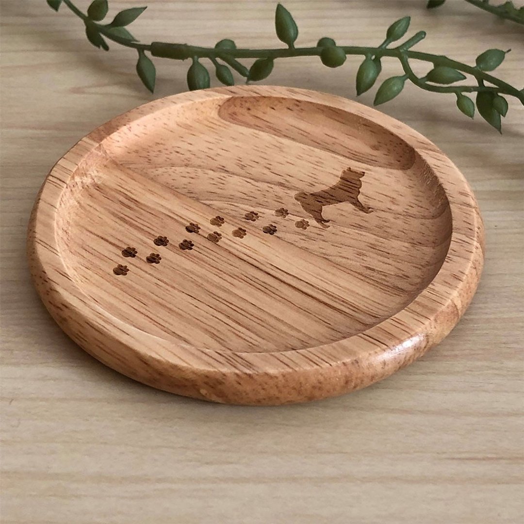 Coaster with a choice of breeds Free shipping - 杯垫 - 木头 卡其色