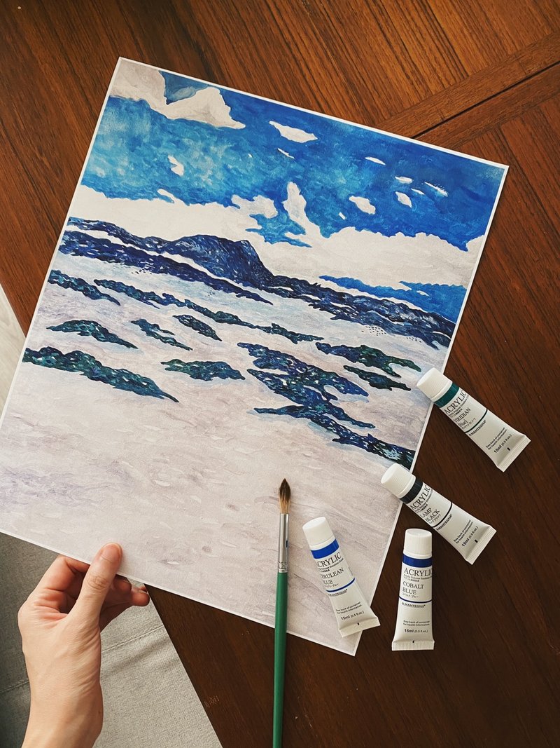 冰岛苔原 海报 print 30*36cm 不含框 - 海报/装饰画/版画 - 纸 蓝色