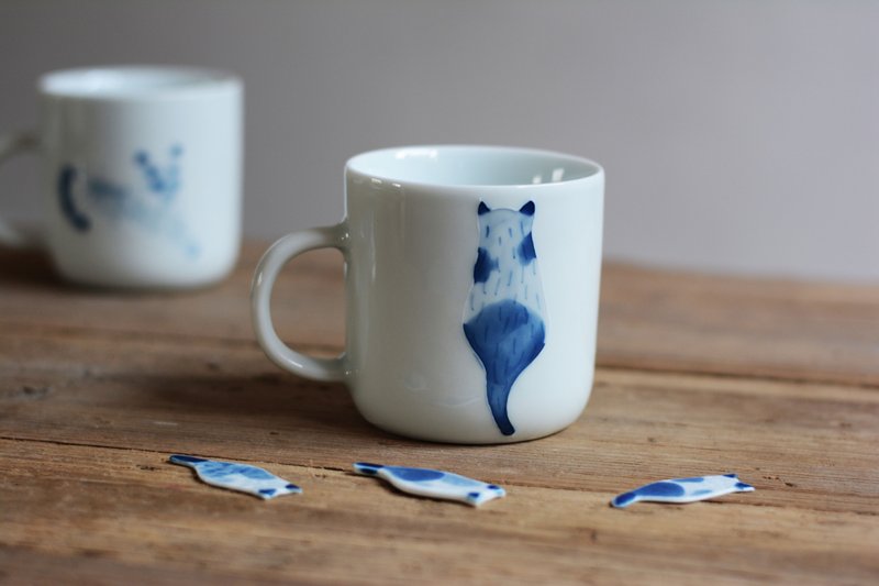 猫咪马克杯 背影猫马克杯 - 其他杯子 - 瓷 