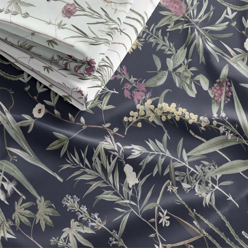 HC印花布料 X多种材质 欧美花版 HC7003 繁花锦草 - 编织/刺绣/羊毛毡/裁缝 - 聚酯纤维 