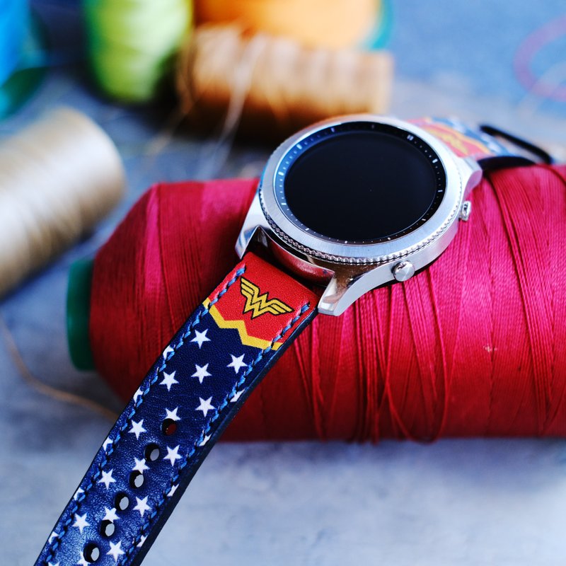 三星Galaxy Gear Band 42mm 46mm S3 Frontier - 表带 - 真皮 多色