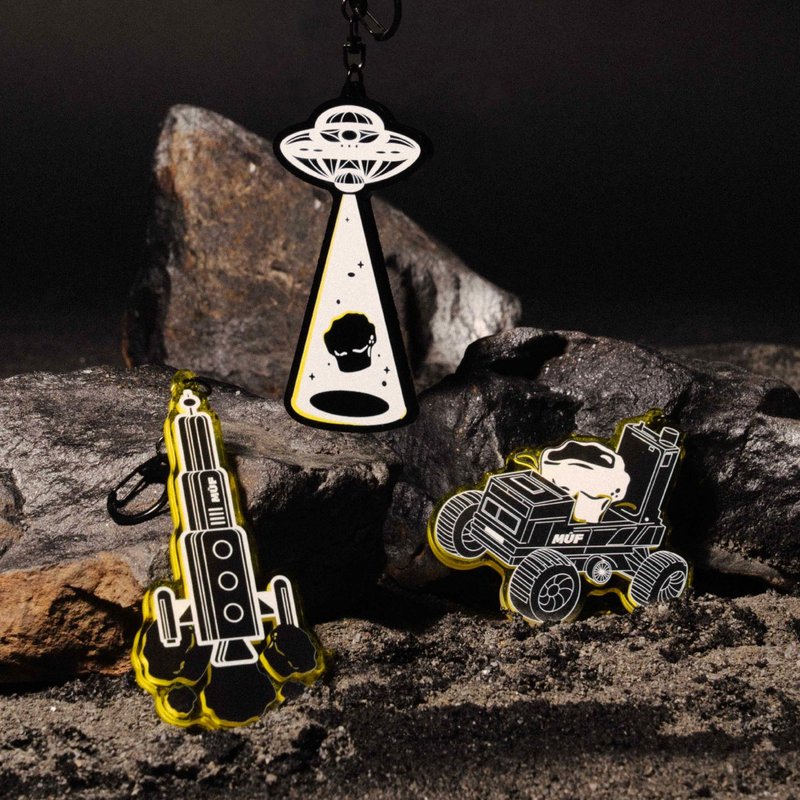 压克力吊饰 MUF登月任务系列 - 钥匙链/钥匙包 - 压克力 透明